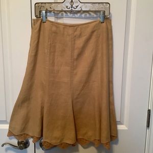 Elevenses Anthropology 100% linen Skirt